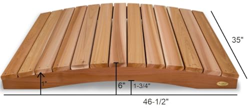 All Things Cedar FB48U Fb48 Garden Bridge | 4-Ft Durable Outdoor Wooden Bridge thumb #3