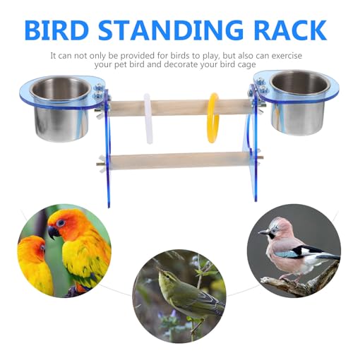 Lugar de ejercicio y entretenimiento para mascotas con percha interactiva de loros 4