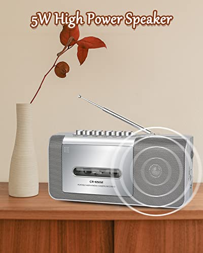 image for Gracioso Portable Cassette Recorder Player, Cassette Tape Player Recor