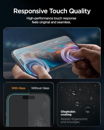 Image of Spigen AlignMaster S AR Tempered glass for iPhone 18 Pro / 17 Pro