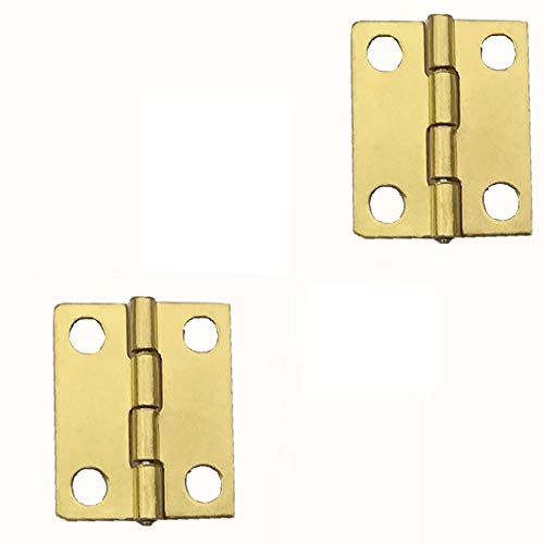 Compact Metal Hinges for Cabinets, Drawers, and Jewelry Boxes - 10 Piece Set for Home Furniture Hardware - Image 4