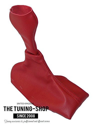 FOR PORSCHE BOXSTER 986 1996-2004 5 SPEED SHIFT BOOT RED GENUINE LEATHER