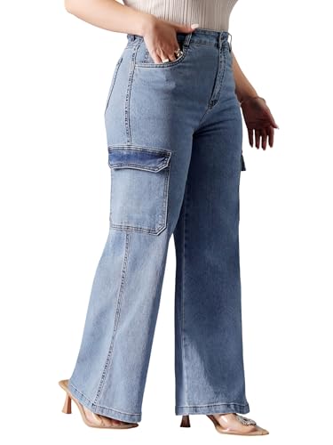Image of Miss Chase A+ Women's Bootcut High Rise Regular-Length Stretchable Denim Shaping Jeans