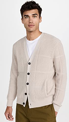 Club Monaco Men's Rib Grid Cardigan2