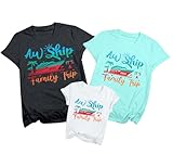 2025 Family Cruise Shirts Men It's A Family Trip Shirt Making Memories Together Cruise Ship Short Sleeve Tops