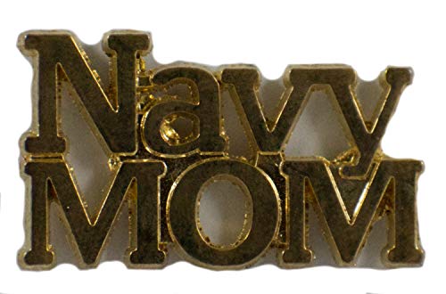 Navy Mom Script LAPEL PIN OR HAT PIN - Size approx 1
