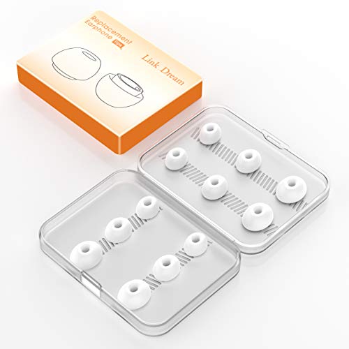 Link Dream 12 Pieces Replacement Ear Tips for AirPods Pro / AirPods Pro 2 Silicon Ear Buds Tips with Portable Storage Box (S/M/L) (6 Pairs)