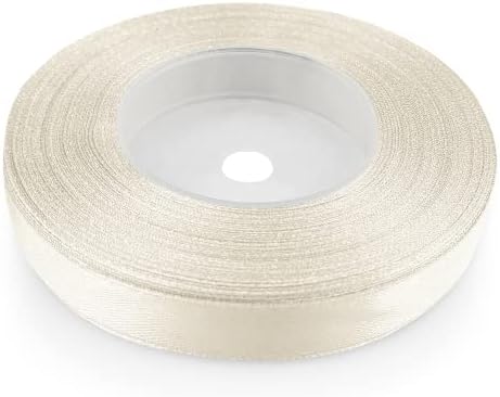 Netuno 1 x wstążka satynowa zielona 25 mm x 32 m zielona wstążka wstążka do pakowania prezentów kolorowa taśma dekoracyjna taśma materiałowa rolka satynowa wstążka zielona wstążka