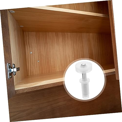 Kit de herrajes para puertas plegables POPETPOP, 4 piezas, bisagras autorretráctiles para puertas empotradas plegables, color blanco, acero inoxidable y plástico miniatura 7