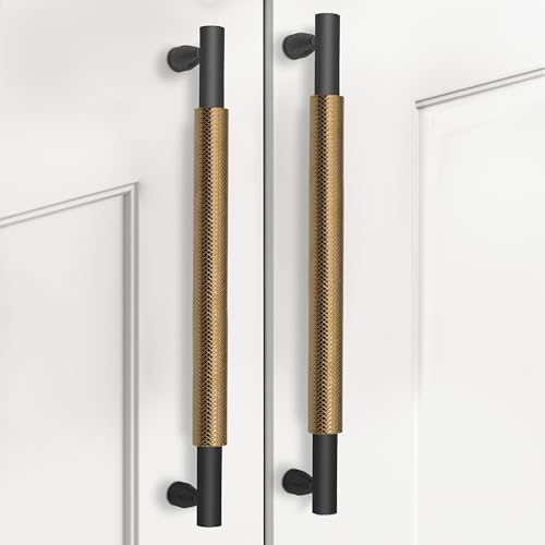 Image of Plantex Cabinet Handle /Kitchen Cabinet Door Handle /Wardrobe /288 mm Cupboard Handle /Door Pull-Push Handle for Home /Office - Pack of 2 (Brass Antique)