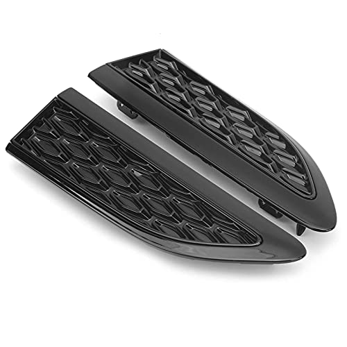 Side Vent Fender Trim,Car Side Air Vent Fender Trim Cover Piano Black Fit for Land Rover Discovery Sport 2015‑2021