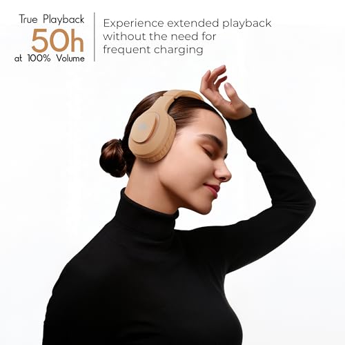Image of Zebronics Thunder Neo (2026 Upgrade) Wireless Headphone, BT v6.0, True 50hrs Playback, 40mm Driver, ENC, Rapid Charge, Gaming Mode, Dual Pairing, 3 EQ Modes, AUX, Voice Assistant (Orange)
