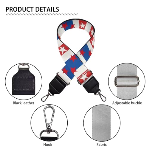Image of Adjustable Purse Strap Replacement, Wide Shoulder Canvas Bag Strap, Crossbody Handbag Strap