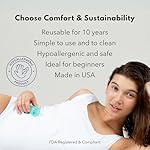 Lena Menstrual Cups, Reusable Period Cup, Tampons,Period Underwear and Menstrual Pads Alternative, Feminine Care, FSA Eligible, Silicone Menstrual Cup, Made in USA, Super Heavy Flow, Large, Purple - Image 5