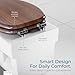 SANILO Wooden Toilet Seat with Soft Close [ELONGATED] - Decorative, Quiet & Slow Close Molded Wood Seat - With Strong Bumpers & Hinges - Adjustable Fit - Mahogany