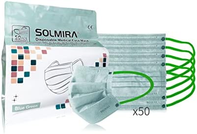 Medical Disposable Face Mask TYPE IIR, 50 Units, Black, CE Certified, BFE 98%, EN 14683:2019+AC:2019