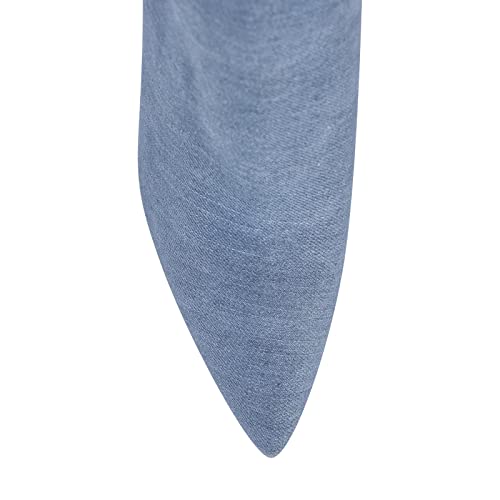 richealnini Sexy Pointed Toe Stilettos High Heels Thigh High Boots Denim Cowboy Cowgirl Over the Knee Boots for Women4