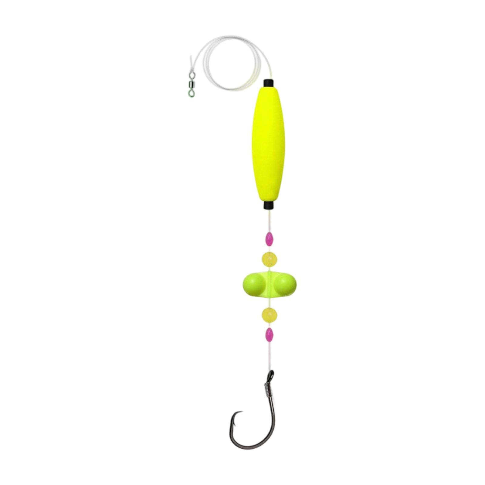 Tsophreniq Catfishes Float Rigs High Visibility Float Baits Rattles Circles Hook Fishing Buoys Bobbers Rigs High Visibility Fishing Buoys Bobbers