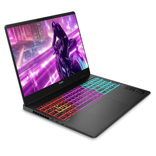 Image of HP OMEN 16 MAX Gaming Laptop, AMD Ryzen AI 7 H 350, 32 GB DDR5 RAM, 2 TB PCIe SSD, 16 inch WQXGA (2560x1600) 240Hz Display, Nvidia G-Force RTX 5070, 4-Zone RGB Backlit Keyboard, W11 Pro, Shadow Black