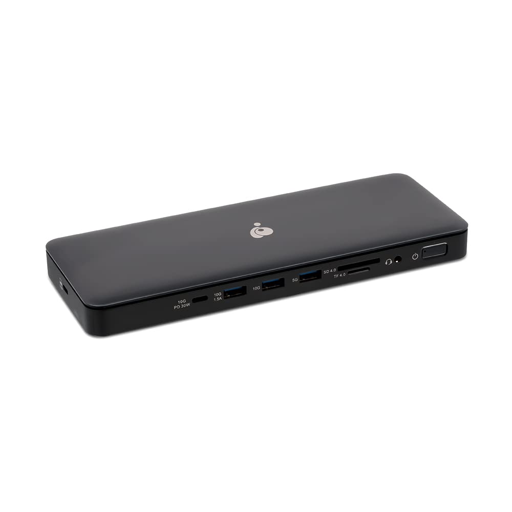 IOGEAR Dock Pro Thunderbolt 4 USB4 Docking Station – Triple 4K or Single 8K Display, 40Gbps, 96W Charging, 2.5Gb Ethernet (GUD4C8K3)