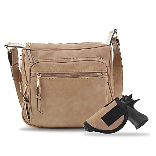 JESSIE & JAMES | Concealed Carry RFID Blocking Crossbody Purse for Women with Lock and Key