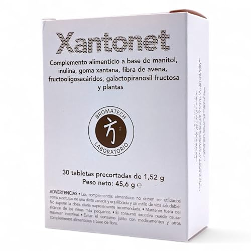 Bromatech Xantonet 30 Cápsulas - Suplemento Prebiótico con Fibra de Avena, Inulina y Malvavisco - Ayuda al Tránsito Intestinal