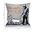 One Bella Casa Choose Your Weapon All Bark No Bite Throw Pillow by Banksy, 18