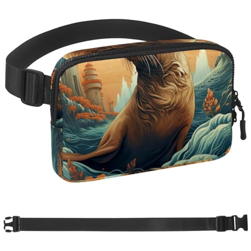 Ceinture de course à pied avec support téléphone pour homme et femme ajustable