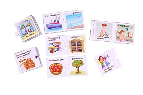 Image of Cre0995 Let S Find Out What Puzzle (Multi-Color, 54 Pieces)|Cre0996 Let S Find Out Where Puzzle (Multi-Color, 54 Pieces)|What Things are Made of Card Game - Kids