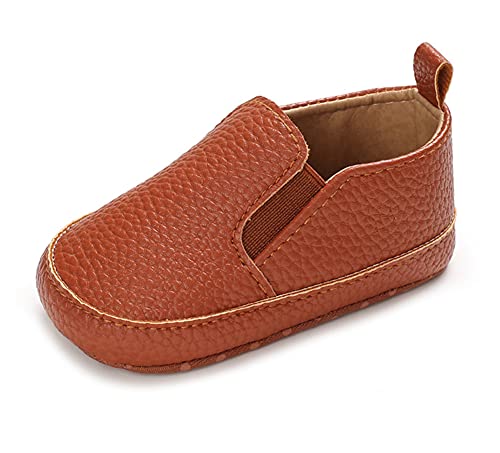 Image of LONSOEN Baby Girls Boys Loafers Prewalker Moccasin Crib Shoes