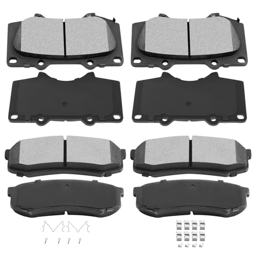 Image of ECCPP Brake Pads 8pcs Ceramic Brake Kits For Toyota For 4Runner 2003-2019
