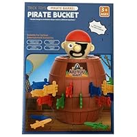 A2Z 4 Kids Pirate Barrel Pop Up Game Family Party Game Classic Pirate Barrel Toy for Kids Funny Sword Surprise Barrel Game for Children Age 3+ Interactive Educational Parent Child Play