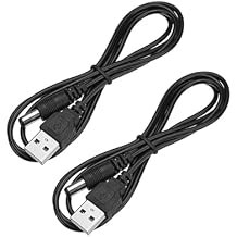 5V Electric Toothbrush Charger Cable Replacement for Fairywill Sonic, Bitvae D2 Sonic, Vekkia, Dnsly, Gloridea Brush and Foreo Luna 3, USB Charger Cord 3.3ft 2-Pack