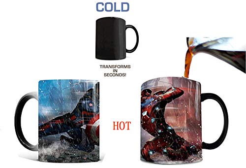 Ujay Heat-Sensitive Cup, 11Oz Marvel Iron Man Heat Exchange Ceramic Coffee Mug.creative Gift Cups For Women And Men #TOP1