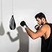 Pu Leather Double End Speed Punching Bag with Chain Mount, Pro Boxing Reflex Ball for MMA Fighters, Striking Ball for Hand-Eye Coordination and Speed Practice