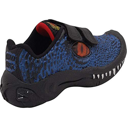 Tenis Dinossauro Dino Park Vissi Infantil + Brinde - Preto Com Azul 33