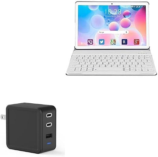 Cargador de pared GaN 65W USB-C y USB-A BoxWave compatible con Gowin G10