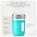 Mason Bottle 8oz Silicone Sleeve (1-Pack) - Regular Mouth Sleeve - Non-Toxic, Dishwasher Safe for Extra Grip & Protection - Made in USA (Jar NOT Included)