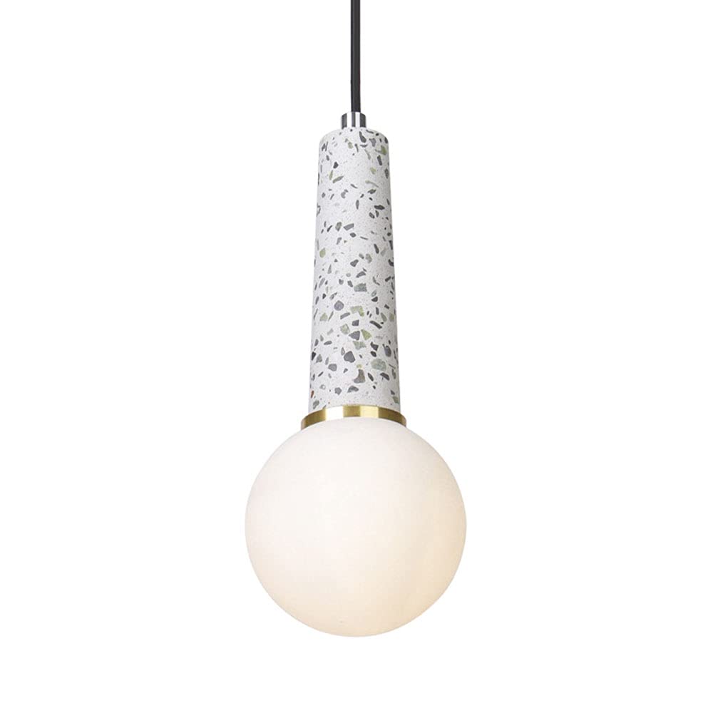 Lustre LED bleu réglable avec abat-jour en verre suspension chic pour salle à manger