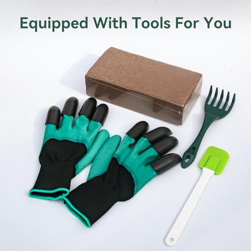 TOP XIAN Caixa de Compostagem Básica para Minhocas, Caixa de Compostagem de Minhocas com 4 Bandejas