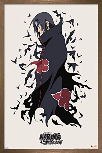 Trends International Naruto - Itachi Wall Poster, 22.375" x 34", Bronze Framed Version