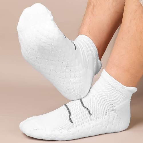 3Pairs Men's Simple Style Socks,Sweat-Absorbent Non-slip Sport Sock,For Outdoor Fitness Marathon3