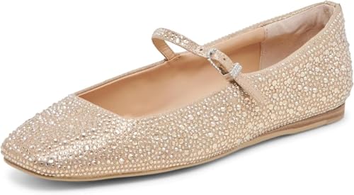 Dolce VITA Women's Reyes Crystal Ballet Flat