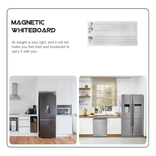 Tableau blanc magnétique en PVC pour notes de musique et cours