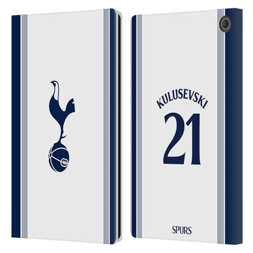 Étui portefeuille Tottenham Dejan Kulusevski pour Amazon Fire Max 11 2023 en cuir
