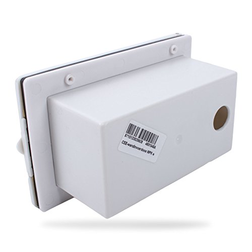 wamovo CEE Aussensteckdose weiß Spritzwasser geschützt 200-250V, 16A, 3 polig