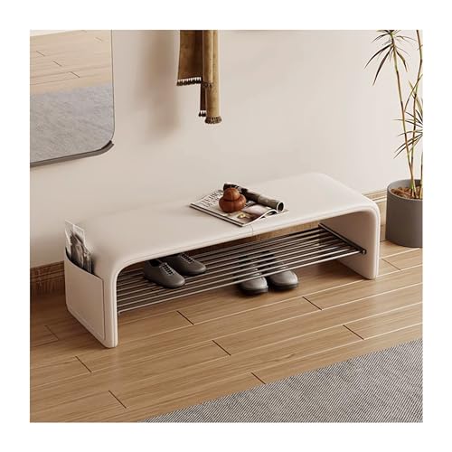 Banc de rangement à chaussures pour entrée avec coussin confortable - 2