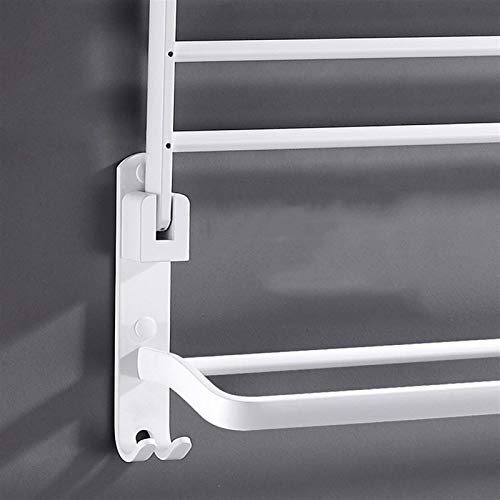 Porte-serviettes mural sans perçage 40cm pour ranger vos serviettes de bain - 4