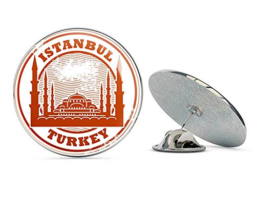 Istanbul Turkey Round Metal 0.75