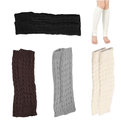 Jambières Y2K contre les jambes au froid 4 paires de chauffe-jambes doux
